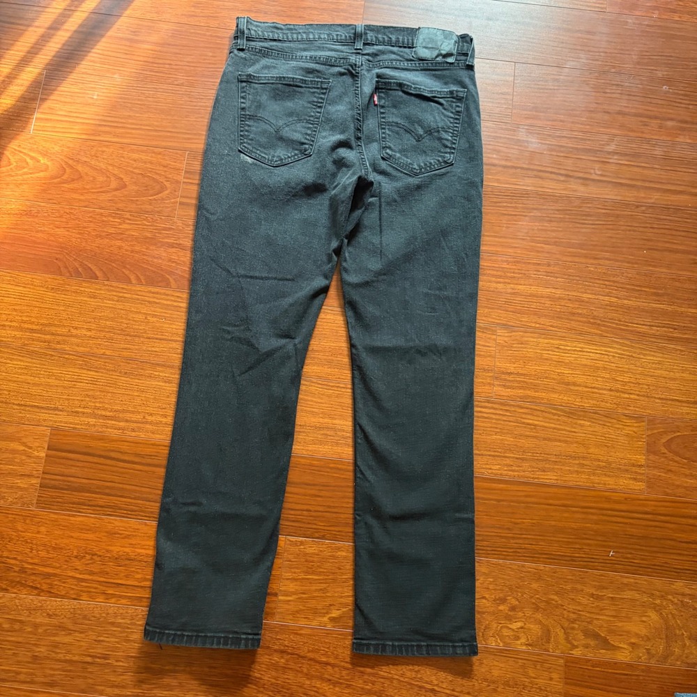 Levis Mens 541 Athletic Taper Jeans 34x32 Black Denim Faded Gorpcore Skater